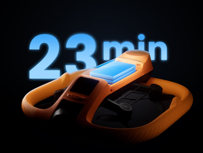 23-min flight time